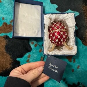 Sparkling Collectables Red Decorative Egg